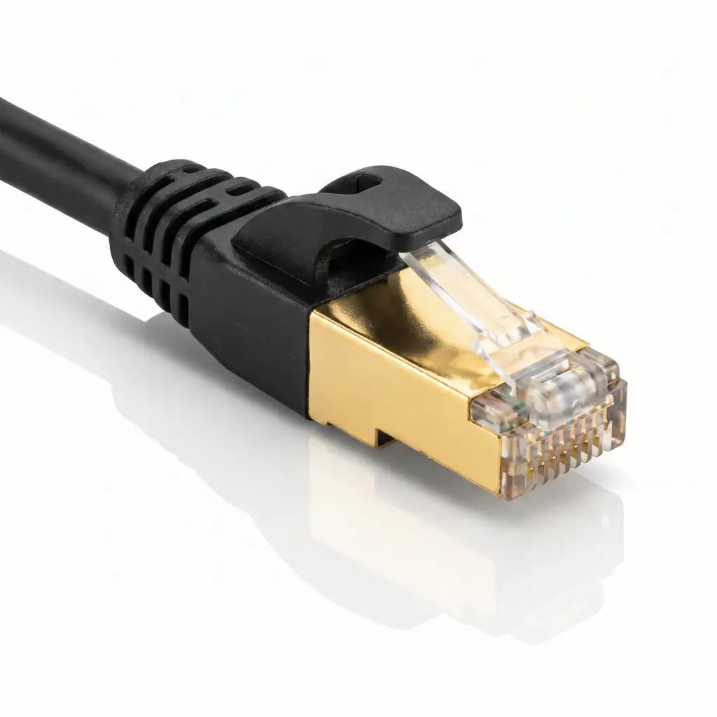 Firefly_Gemini Flash_Primer plano del conector RJ45 de alta calidad del Kit Vexin Cable Cat 6 Pre-Terminad 724983.webp