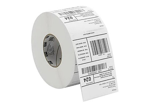 ZEBRA - Etiqueta de Transferencia Directa. Medida 2" x 1.5", color Blanco, papel de Papel, Material 8000D Lab, con adhesivo Permanente para Impresora Industrial , 4000 Etiquetas/Rollo. Con perforacion entre etiquetas, 1 etiqueta al paso. Diámetro Int. 3".  Diámetro Ext. 8". 8 Rollos/caja. Peso por caja 10.43 kg.