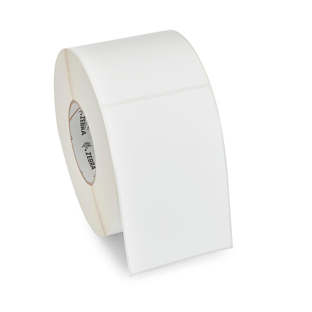 10038999 - ZEBRA - Etiqueta 3"x1" RFID, T. Térmica. Papel Blanco Z-Perform 1500T, para impresora RXi4, ZT400R, ZT600R, ZE500R, con adhesivo Permanente. Inlay BT0573, Antena/ChipUCODE 9. 4000/Rollo. Núcleo 3". Diámetro 8". 1 Rollo/caja. Peso por caja 2.27 kg.