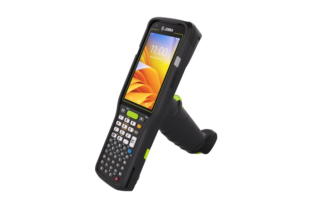 MC3401-0G1M52SS-A6 - ZEBRA - MC3400, Computadora móvil con teclado MC34, LAN, WIFI 6E, Tipo Pistola, Bluetooth, NFC, Pantalla 4", Vibrator, Android GMS, SE58 Imager, 6GB RAM / 64GB UFS, 29 Key, 7000mAh Standard Battery, Rest of World