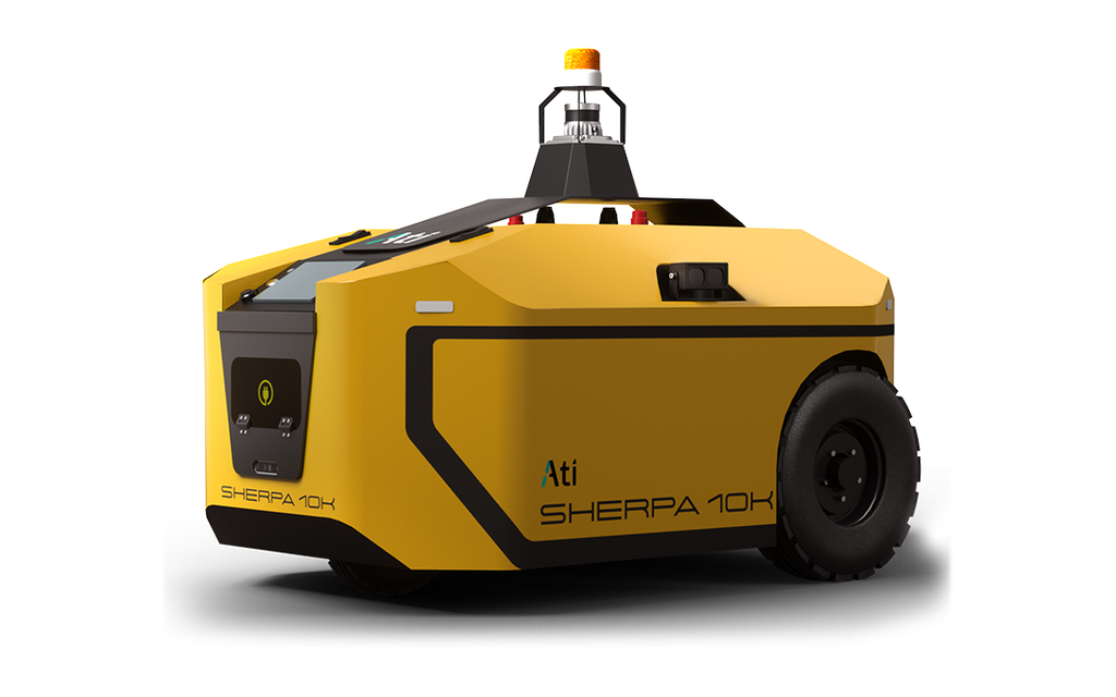 ATI ROBOTICS - Sherpa 10K, tugger autónomo (AMR) para trolleys hasta 4,600 kg
