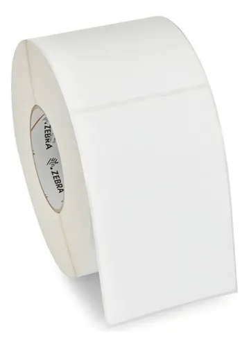 ZIPZPD10045137 - ZEBRA - Etiqueta 3"X3", T. Directa. Papel Blanco, Z-Perform 1450D, para Impresora de Escritorio, 947/Rollo, con adhesivo Permanent Rubber, Perf. entre etiq., 1 al paso. Núcleo 1.". Diámetro 5.". 6 Rollos/caja. Peso por caja 1.06 kg.
