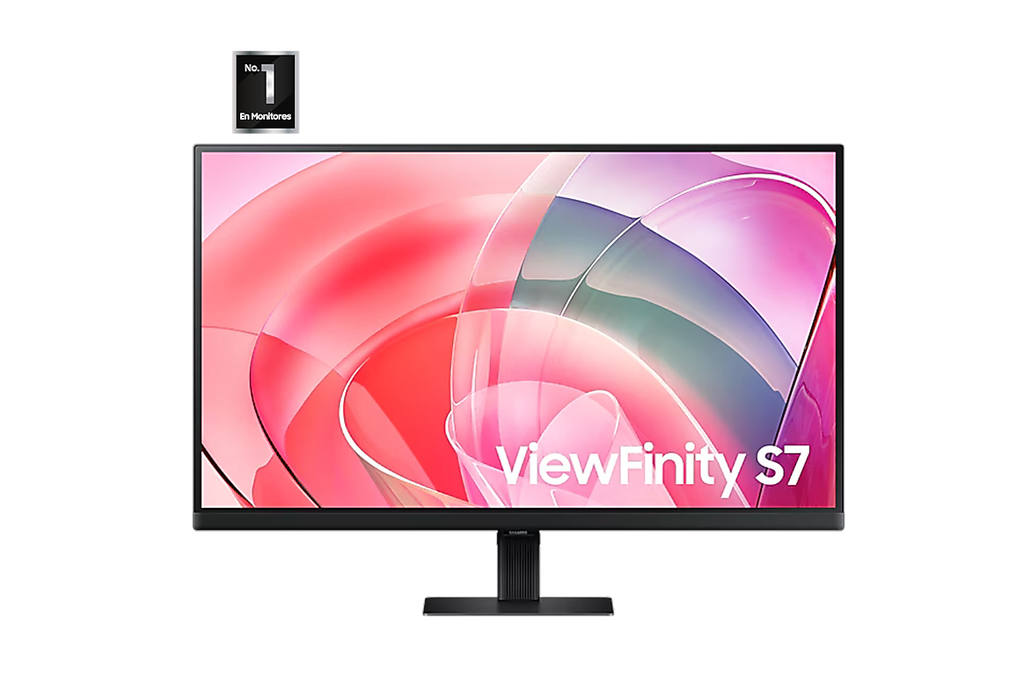 SAMSUNG - Monitor 27" ViewFinity S7 UHD IPS 3840x2160 60Hz, Panel Plano Negro