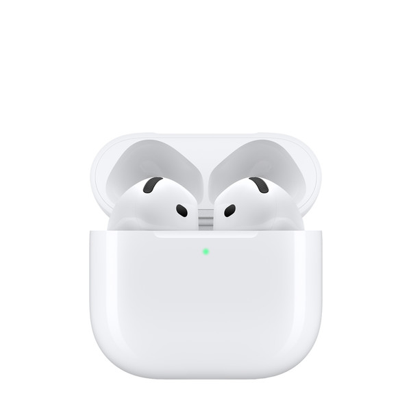 APPLE - AirPods 4 Auriculares True Wireless Intrauditivos Bluetooth, Estéreo, Color Blanco, MXP63BE/A