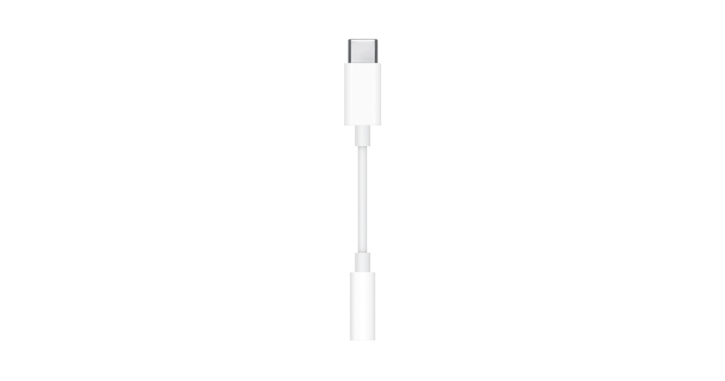 APPLE - Adaptador USB-C a conector de audífonos 3.5mm, Modelo MW2Q3AM/A