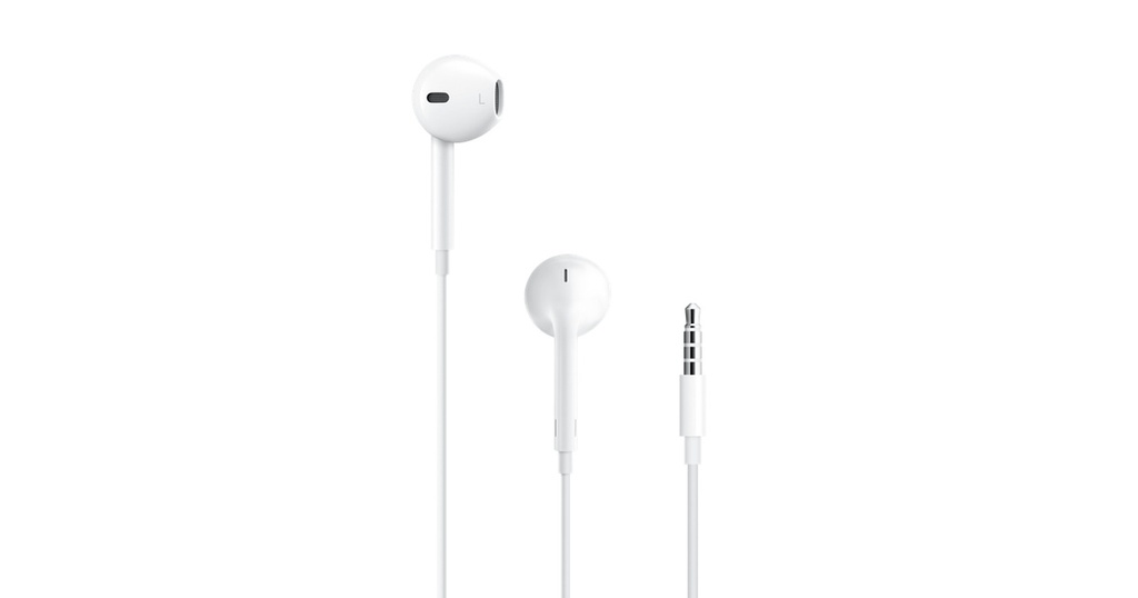 APPLE - EarPods Auriculares Intrauditivos Cableados Estéreo, Conector Jack 3.5mm, Binaurales, Color Blanco, Modelo MWU53AM/A