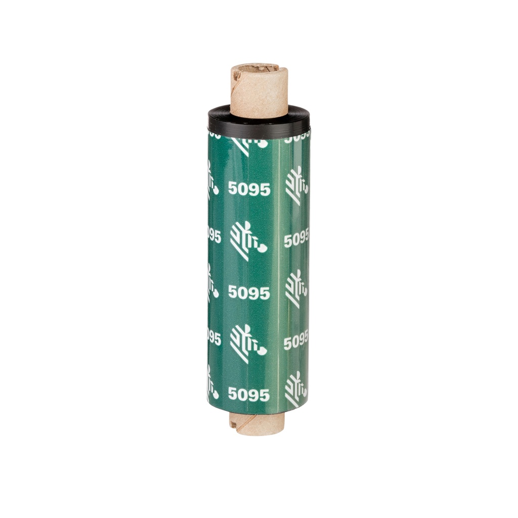 05095GS11007 - Zebra - Ribbon de Resina, 110mm x 74m (4.33" x 243'), Modelo 5095 Alto Rendimiento para impresoraG-Series de Escritorio. 12 Ribbons/Caja