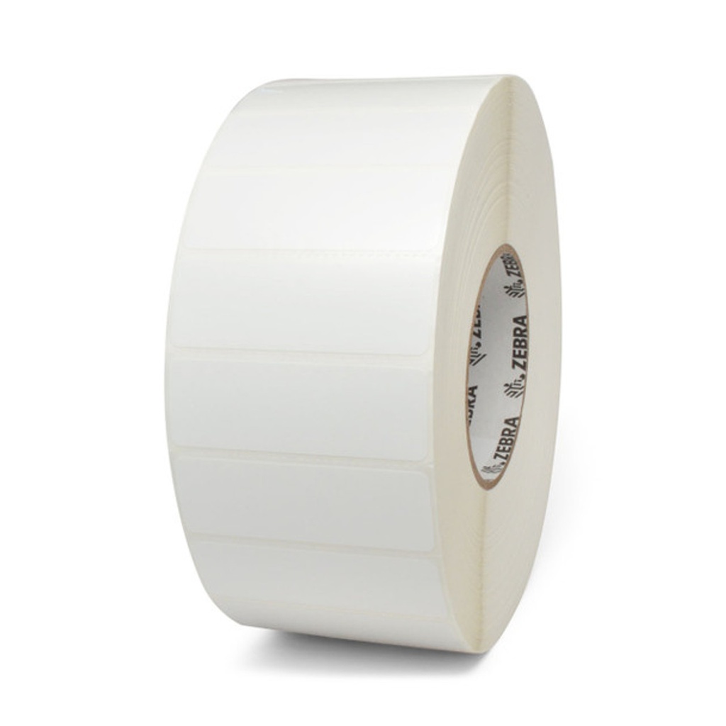 10026766 - ZEBRA - Etiqueta 3.94"x0.51" RFID, T. Térmica. Poliéster Blanco Poliester, para impresora ZT411 RFID Silverline Printer, con adhesivo Permanente. Inlay Silverline Slim II FCC, Antena/ChipMonza R6P. 600/Rollo. Núcleo 3". Diámetro 8". 1 Rollo/caja. Peso por caja 1.81 kg.