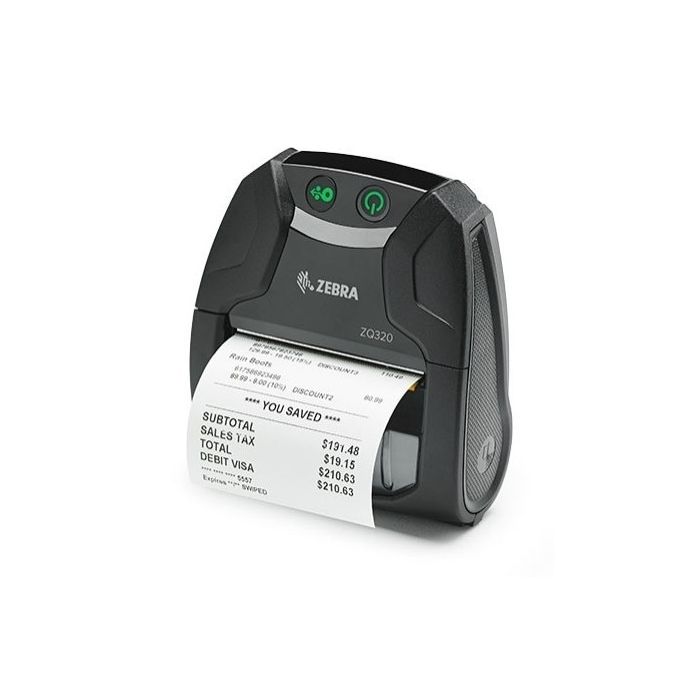 ZQ32-A0W01RL-00 - ZEBRA - ZQ320 Series Indoor Mobile Printer, Impresora móvil Impresora de Transferencia Directa ZQ320; 802.11AC & BT, Label Sensor, Indoor Use, English, Group L