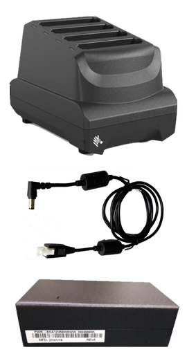 [SAC-NGTC5TC7-4SCHG-01] ZEBRA - TC53/TC58 4-SLOT BATTERY CHARGER KIT, CHARGES FOUR SPARE BATTERIES. INCLUDES POWER SUPPLY. COUNTRY SPECIFIC AC LINE CORD SOLD SEPARATELY