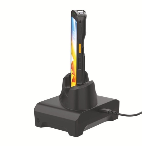 [CRD-TC2L-BS1CO-01] CRD-TC2L-BS1CO-01 - ZEBRA - Base de carga Single-slot charge cradle for TC22 / TC27 devices. USB-C cable (CBL-TC5X-USBC2A-01) and country-specific USB power adapter are sold separately.