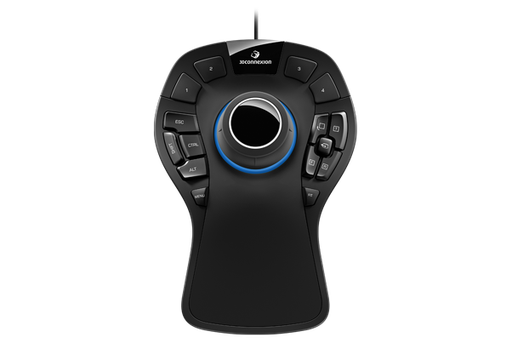 [3DX-700040] 3Dconnexion - SpaceMouse Pro (3DX‑700040) – Control 3D con 15 botones programables, sensor 6DoF, cable USB, diseño ergonómico