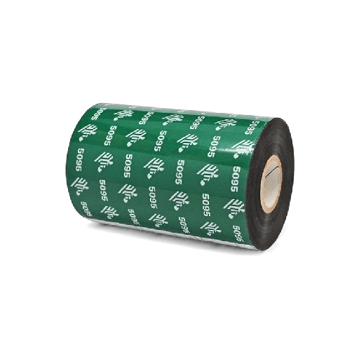 [LA05095BK15445] LA05095BK15445 - Zebra - Ribbon de Resina, 154mm x 450m (6.06" x 1476'), Modelo 5095 Alto Rendimiento para impresora Industrial. 6 Ribbons/Caja