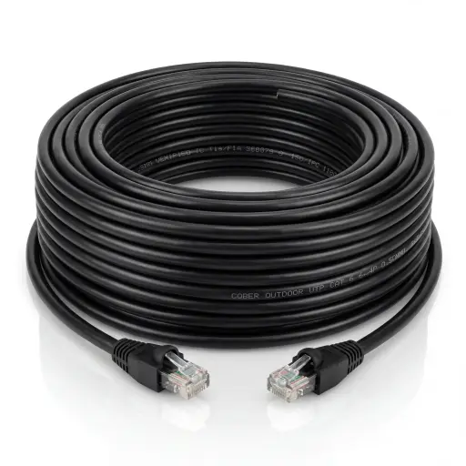 [VXC-PRE6-100M-RJ45] Cable de Red Vexin RJ45 100 metros Cat 6 con Conectores Ponchados