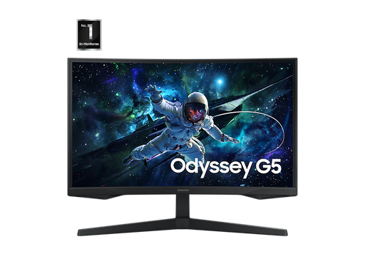 [LS27CG552ELXZX] SAMSUNG - Monitor Gamer Odyssey G5 27" WQHD 2560x1440 Curvo VA, 165Hz, 1ms, FreeSync, HDMI, DisplayPort, Negro LS27CG552ELXZX
