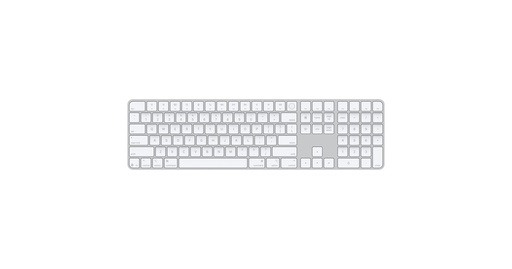 [MXK73EZ/A] APPLE - Magic Keyboard con Touch ID y Teclado Numérico para Mac con Chip Apple, Inglés EE.UU., Teclas Blancas