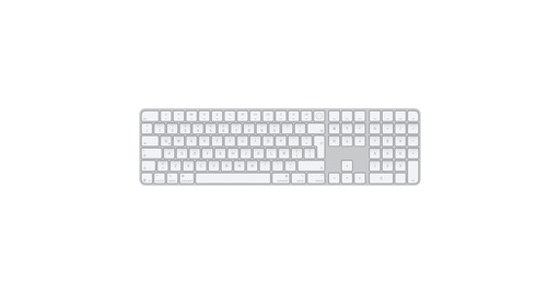 [MXK73LE/A] APPLE - Magic Keyboard con Touch ID y Teclado Numérico para Mac con Chip Apple, Español América Latina, Teclas Blancas