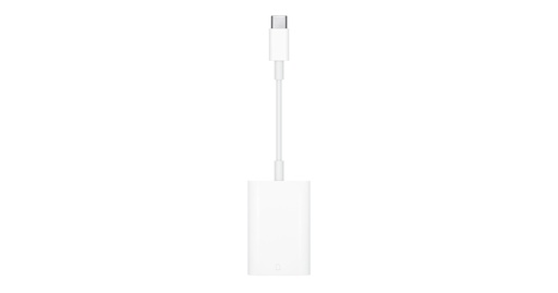 [MW653AM/A] Apple - Adaptador USB-C a Lector de Tarjeta SD, transferencia rápida de fotos y videos, compatible con MacBook e iPad con USB-C