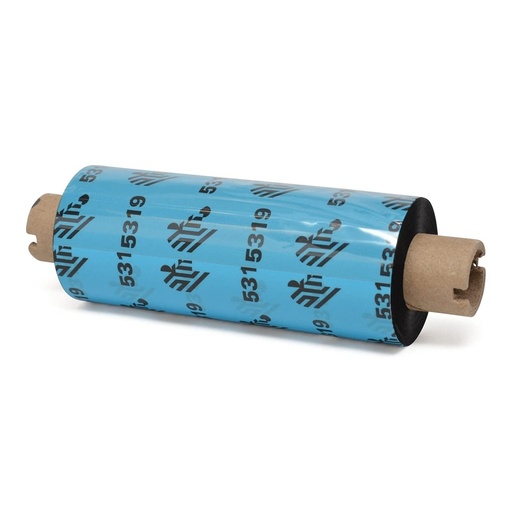 [05319GS06407] 05319GS06407 - Zebra - Ribbon de Cera, 64mm x 74m (2.52" x 243'), Modelo 5319 Rendimiento para impresoraG-Series de Escritorio. 12 Ribbons/Caja