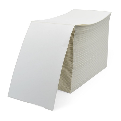 [10021198] 10021198- ZEBRA - Etiqueta 4"x6", T. Térmica. Papel Blanco, Z-Perform 1500T (Fanfold), para Impresora Industrial, 2000/Rollo, con adhesivo Permanente, Perf. entre etiq., 1 al paso. Núcleo Fanfold".  Diámetro Fanfold". 2 Rollos/caja. Peso por caja 11.79 kg. 