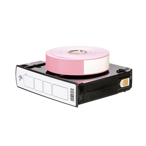 [10006995-5K] 10006995-5K- ZEBRA - Brazalete 1"x11", T. Directa. Polipropileno Rosa, Z-Band Direct Cartucho de Brazaletes (Rosa), para Impresora de Escritorio, 200/Paquete, con adhesivo Permanente, Perf. entre etiq.,    6 Paquetes/caja. Peso por caja 2.72 kg. 