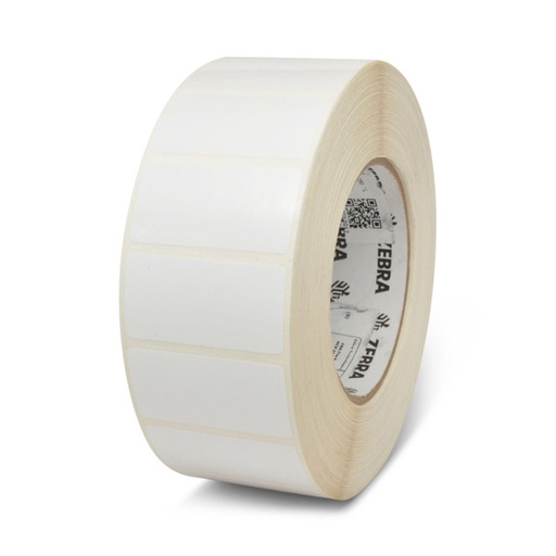 [10011697] 10011697- ZEBRA - Etiqueta 2"x1", T. Térmica. Poliéster Blanco, Z-Ultimate 3000T, para Impresora Industrial, 5570/Rollo, con adhesivo Permanente, Perf. entre etiq., 1 al paso. Núcleo 3".  Diámetro 8". 4 Rollos/caja. Peso por caja 4.54 kg. Certificado UL/cUL Interiores/Exteriores, con ribbon 5095, 5100