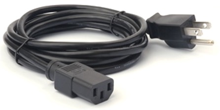 [23844-00-00R] 23844-00-00R - ZEBRA - Cable de poder AC line cord, grounded, 7.5 feet or 2.3 meters, 3-prong. Associated countries: Canada, Mexico, United States.