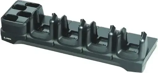 [CRD-MC33-4SC4BC-01] CRD-MC33-4SC4BC-01 - ZEBRA - Base de carga Four-slot charge-only cradle for MC3300 / MC3300x / MC3300ax; MC3400 / MC3450 devices and their four spare batteries. Sold separately: Power Supply (PWR-BGA12V108W0WW), DC cable (CBL-DC-381A1-01), and country-specific AC line cord.