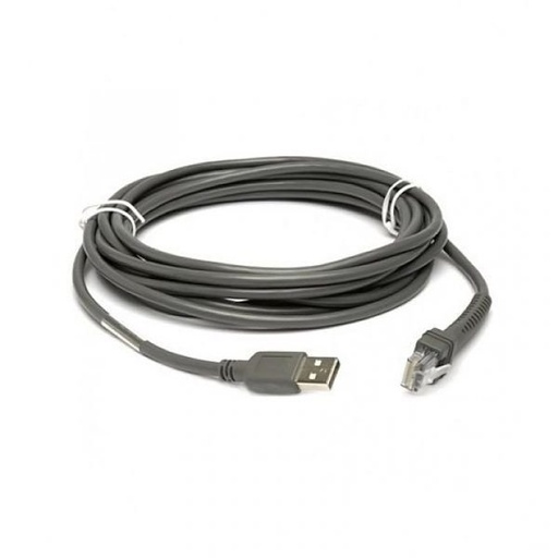 [CBA-U51-S16ZAR] CBA-U51-S16ZAR - ZEBRA - Cable USB Multi-Plane Scanner Standard USB Cable, 16.4ft. (5m), Type A Connector