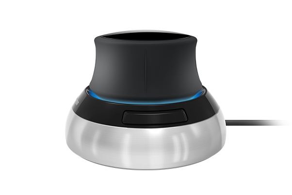 3Dconnexion - SpaceMouse Compact (3DX‑700059) – Ratón 3D profesional con sensor 6DoF, USB, diseño ambidiestro y portátil