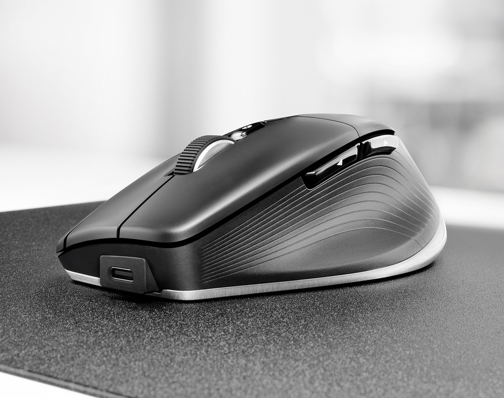 3Dconnexion - CadMouse Pro Wireless (3DX‑700116) – Ratón inalámbrico para CAD, 7 botones, ergonomía profesional