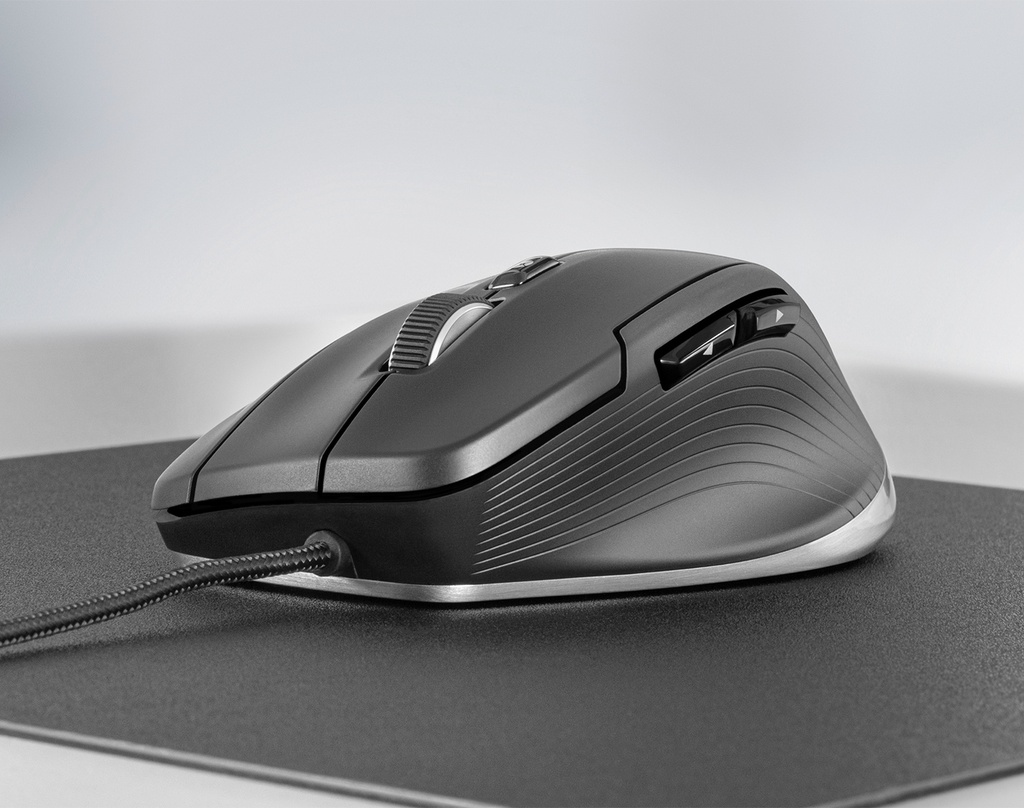 3Dconnexion - CadMouse Compact (3DX‑700081) – Ratón CAD con cable, diseño portátil, alta precisión