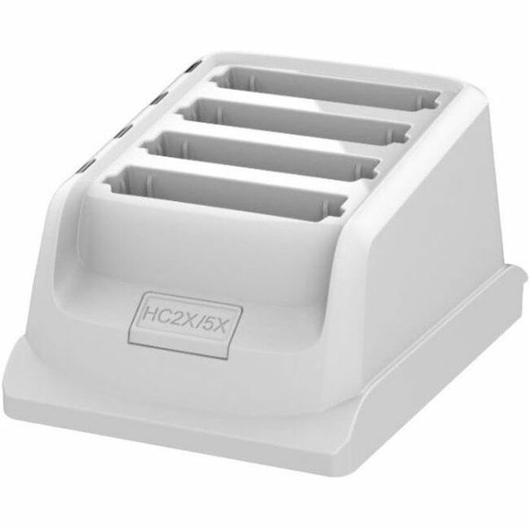CRD-HC2L5L-2S1D1B - ZEBRA - Base de carga HC20/HC50 Healthcare white single slot charge only cradle for 1 device & 1 battery (shim included). Supports device with boot/trigger handle after shim is removed. Power supply, DC cable, country specific AC Line Cord sold separately.