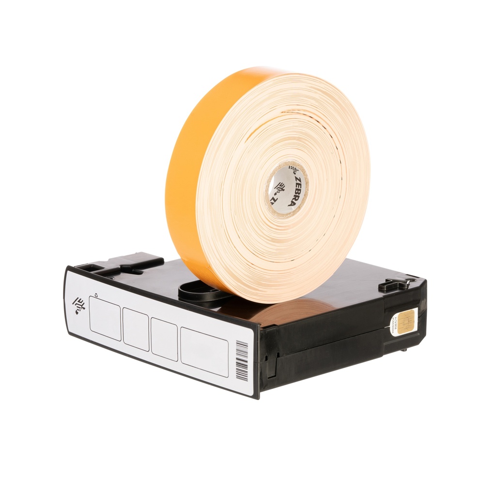 Wristband, Polypropylene, 1x10in (25.4x254mm); Direct thermal, Z-Band Splash, Adhesive closure, Cartridge, 350/roll, 6/box, Orange