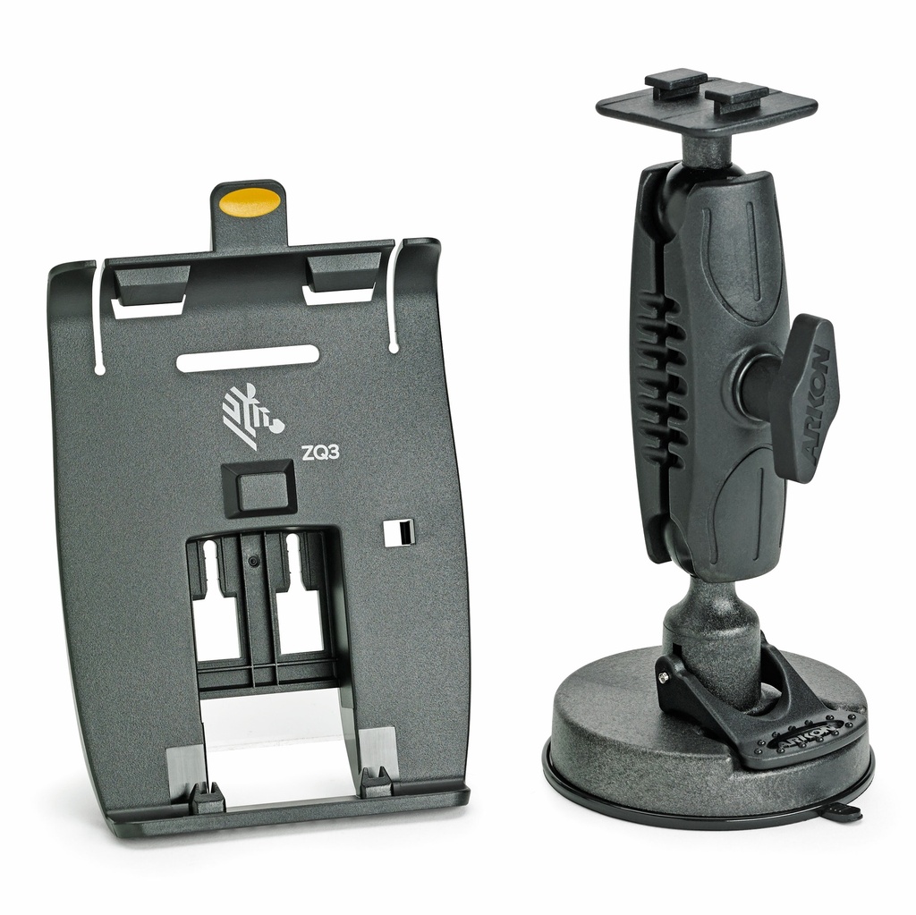 Vehicle holder for ZQ300 Series; attaches to Windshield