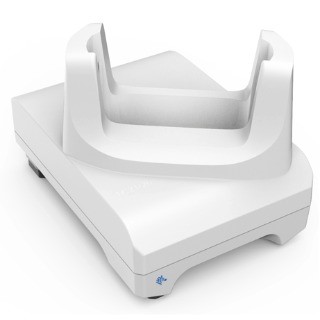 TC21/TC26 Healthcare White Single Slot Charge Only Cradle; Supports device with/without trigger gun; Power Supply & USB C Cable sold separately (PWR-WUA5V12W0xx, CBL-TC5X-USBC2A-01