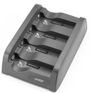 WT41N0 four-slot battery charger kit, includes Charger SAC4000-4000CR, PS PWR-BGA12V50W0WW, DC Cable CBL-DC-388A1-01 and US AC Line cord 23844-00-00R.