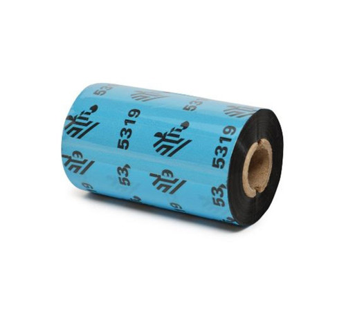 ZEBRA - Wax Ribbon, 57mmx74m (2.24inx242ft), 5319; Performance, 12mm (0.5in) core