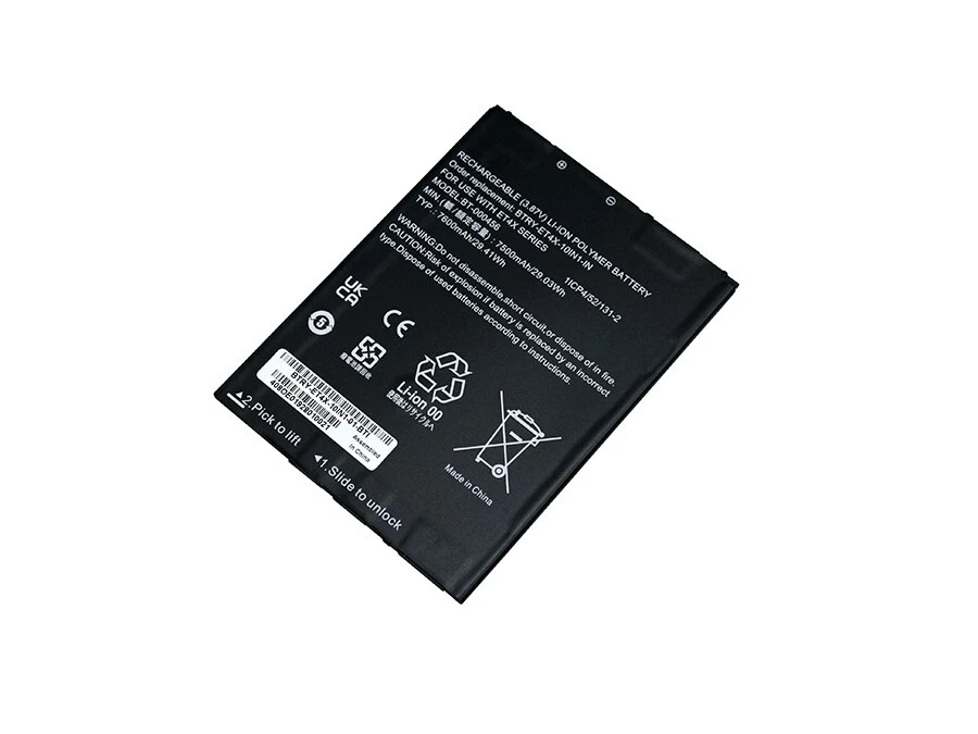 BTRY-ET4X-10IN1-01 - ZEBRA - Batería ET4X 10 Standard Removable Battery for 10in ET40, ET45, ET40HC, ET45HC