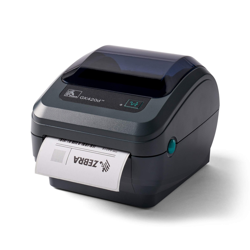 ZEBRA - DT Printer GK420d; 203 dpi, US Cord, EPL, ZPLII, USB, Serial, Centronics Parallel