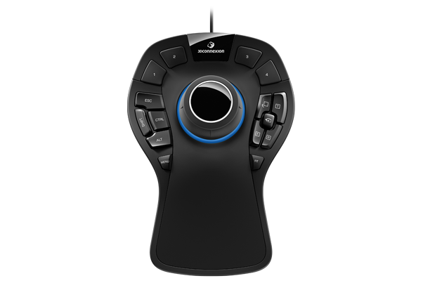 3Dconnexion - SpaceMouse Pro (3DX‑700040) – Control 3D con 15 botones programables, sensor 6DoF, cable USB, diseño ergonómico