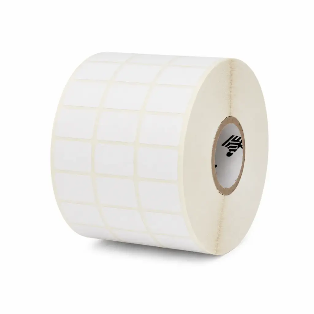 ZIPZPD10045130 - ZEBRA - Etiqueta 1.25"x1", T. Directa. Papel Blanco, Z-Perform 1450D, para Impresora de Escritorio , 2630/Rollo, con adhesivo Permanent Rubber, Perf. entre etiq., 1 al paso. Núcleo 1.". Diámetro 5.". 6 Rollos/caja. Peso por caja .47 kg.