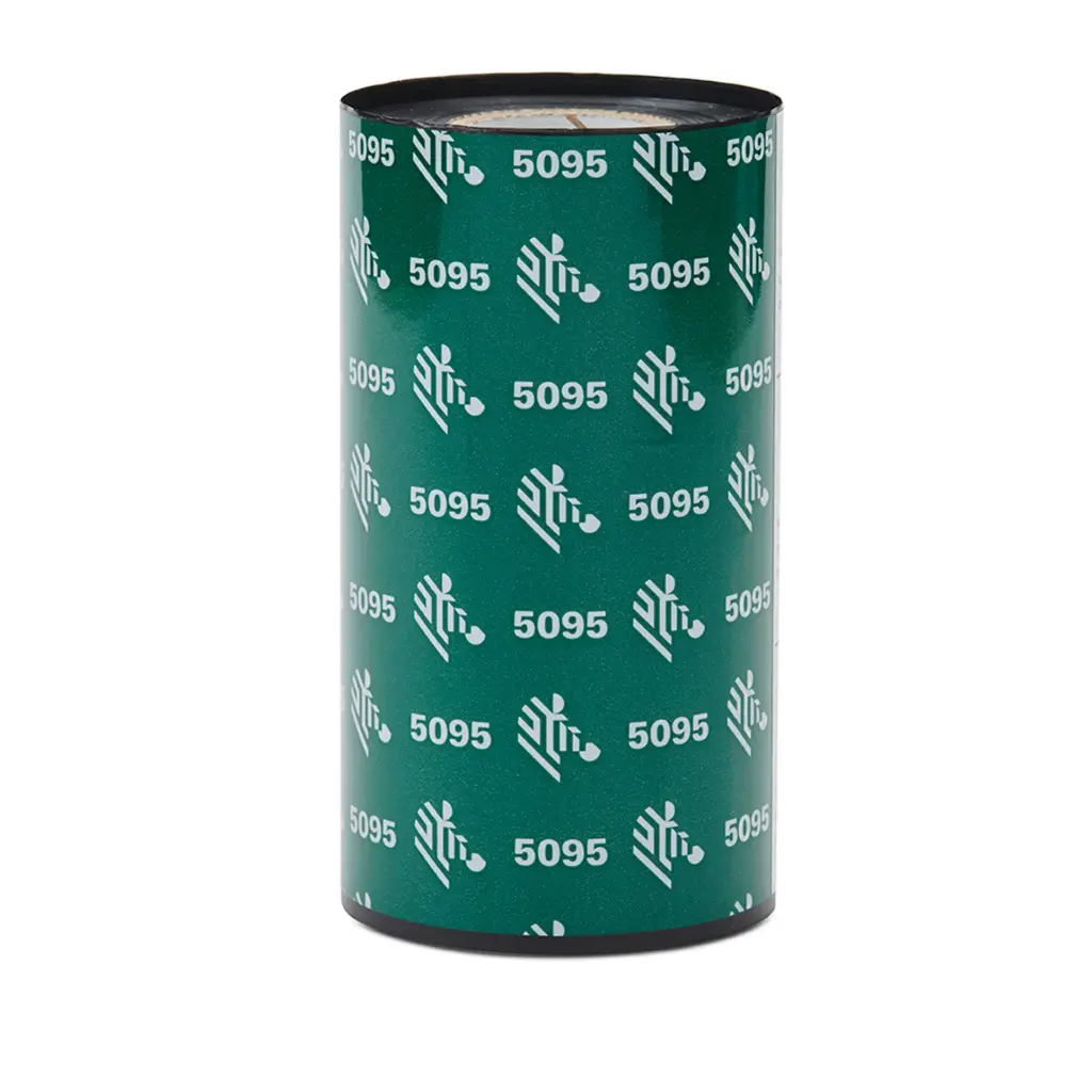 LA05095GS11007 - Zebra - Ribbon de Resina, 110mm x 74m (4.33" x 243'), Modelo 5095 Alto Rendimiento para impresora Desktop. 12 Ribbons/Caja