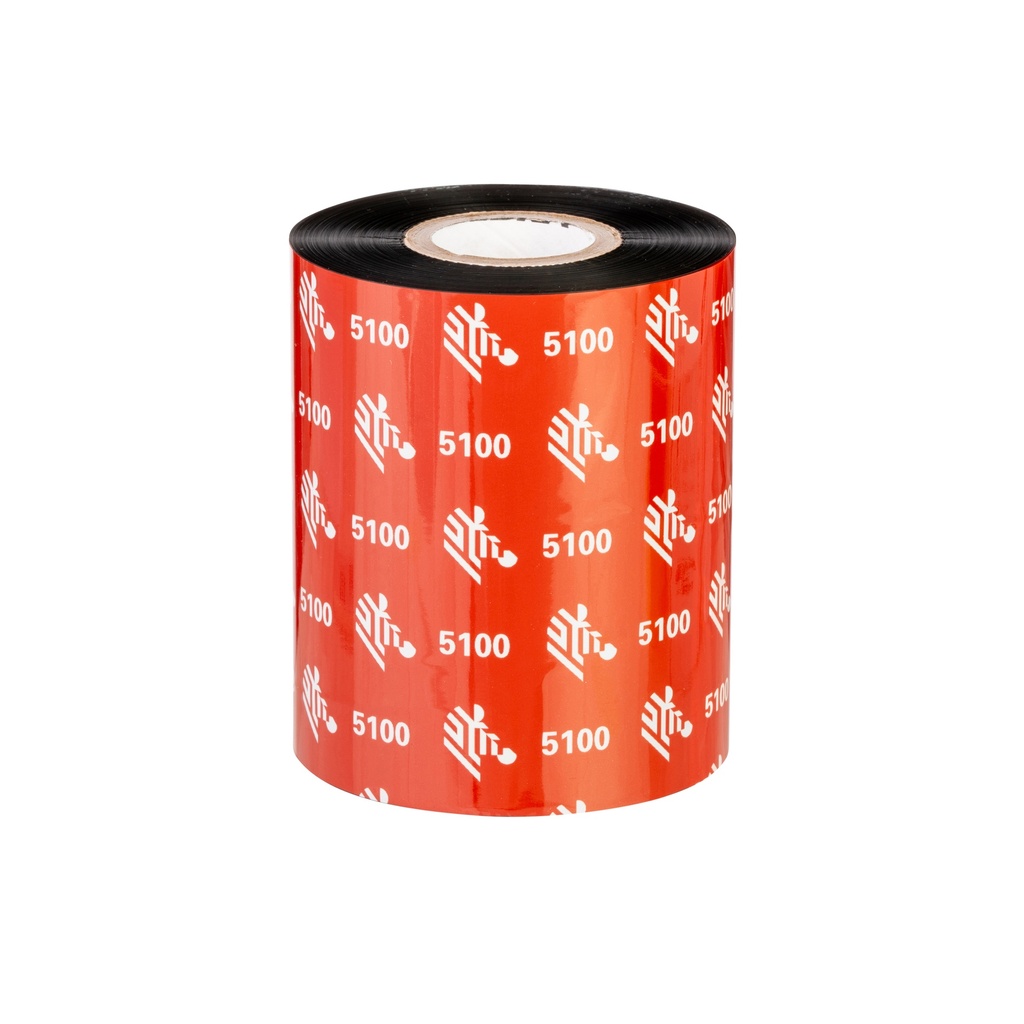 LA05100BK06045 - Zebra - Ribbon de Resina, 60mm x 450m (2.36" x 1476'), Modelo 5100 Premium para impresora Industrial. 6 Ribbons/Caja