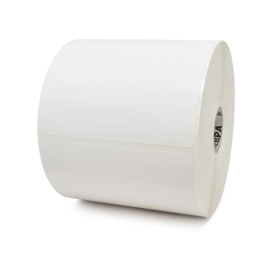 Label, Polyester, 1x0.5in (25.4x12.7mm); TT, Z-Ultimate 4000T High Tack White, High Performance Coated, HighTack Adhesive, 3in (76.2mm) core, 7770/roll, 1/box, Plain