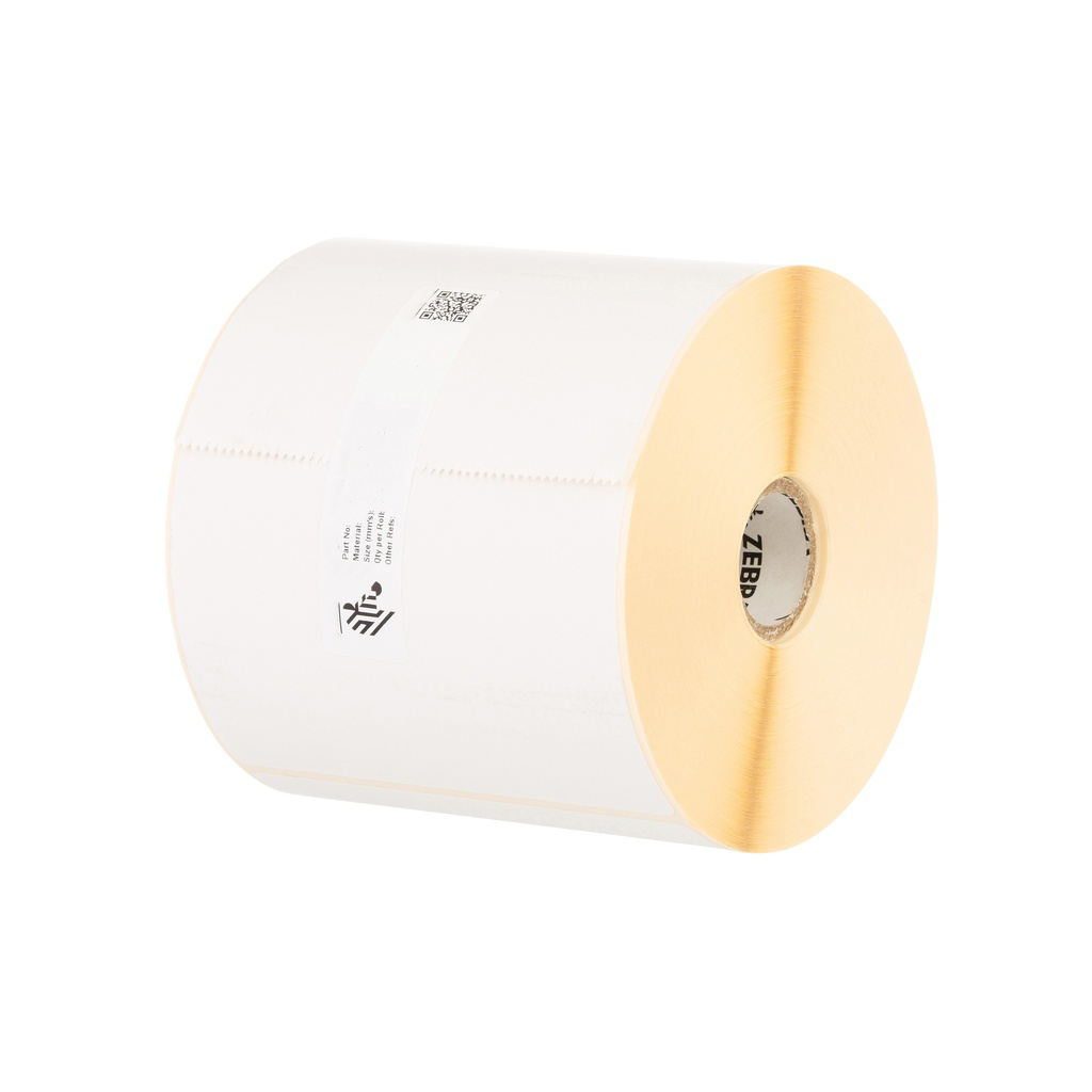 10010035- ZEBRA - Etiqueta 4"x6", T. Directa. Papel Amarillo, Z-Perform 2000D (Amarillo), para Impresora de Escritorio, 430/Rollo, con adhesivo All-Temp, Perf. entre etiq., 1 al paso. Núcleo 1".  Diámetro 5". 6 Rollos/caja. Peso por caja 7.26 kg. 