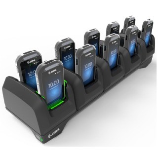 DESCONTINUADO - CRD-EC30-10SLC1-01 - ZEBRA - Base de carga 10 SLOT LOCKING SMART CRADLE. CHARGES AND LOCKS UP TO 10 DEVICES IN THE SAME CRADLE