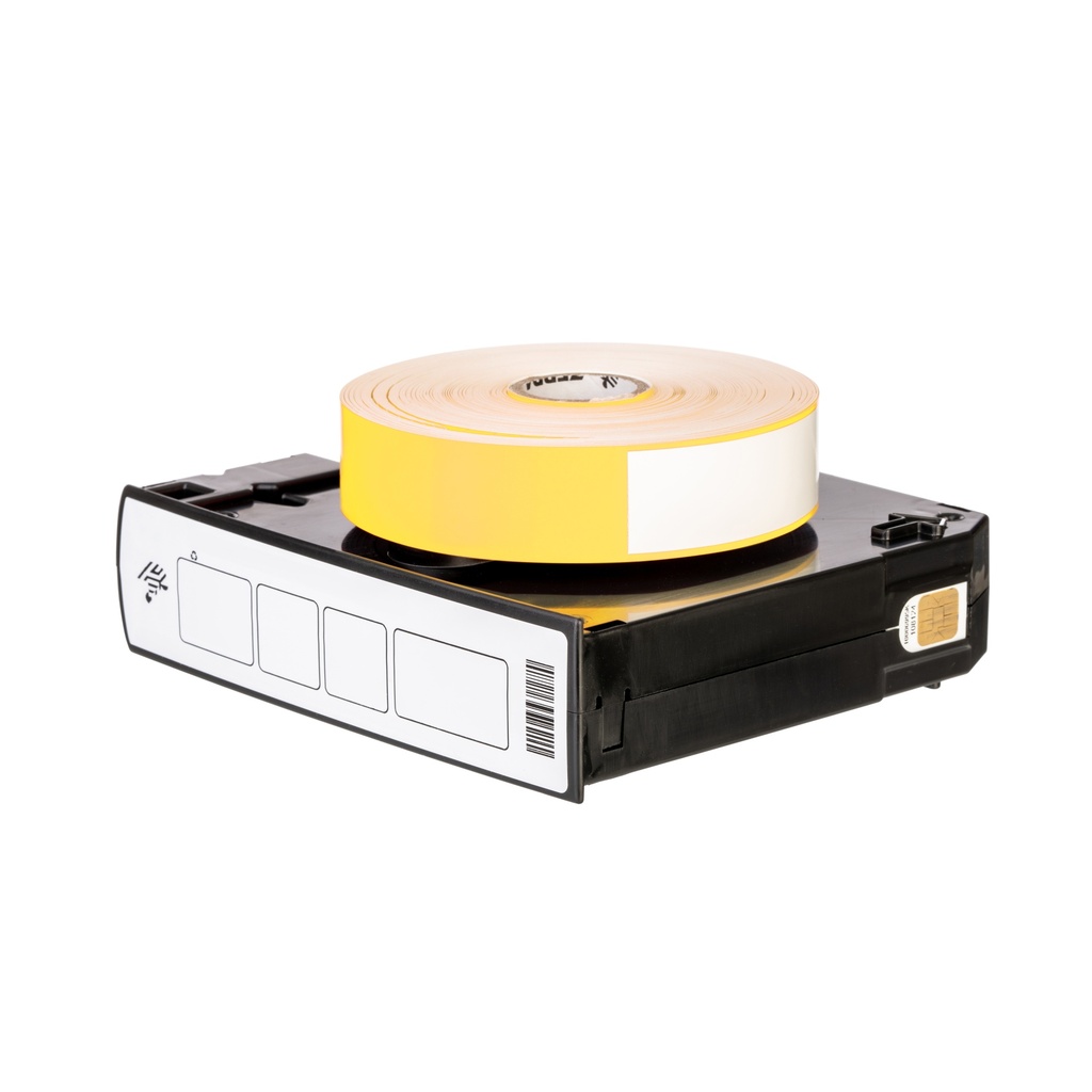 10006995-7K- ZEBRA - Brazalete 1"x11", T. Directa. Polipropileno Amarillo, Z-Band Direct Cartucho de Brazaletes (Amarillo), para Impresora de Escritorio, 200/Paquete, con adhesivo Permanente, Perf. entre etiq.,    6 Paquetes/caja. Peso por caja 2.72 kg. 