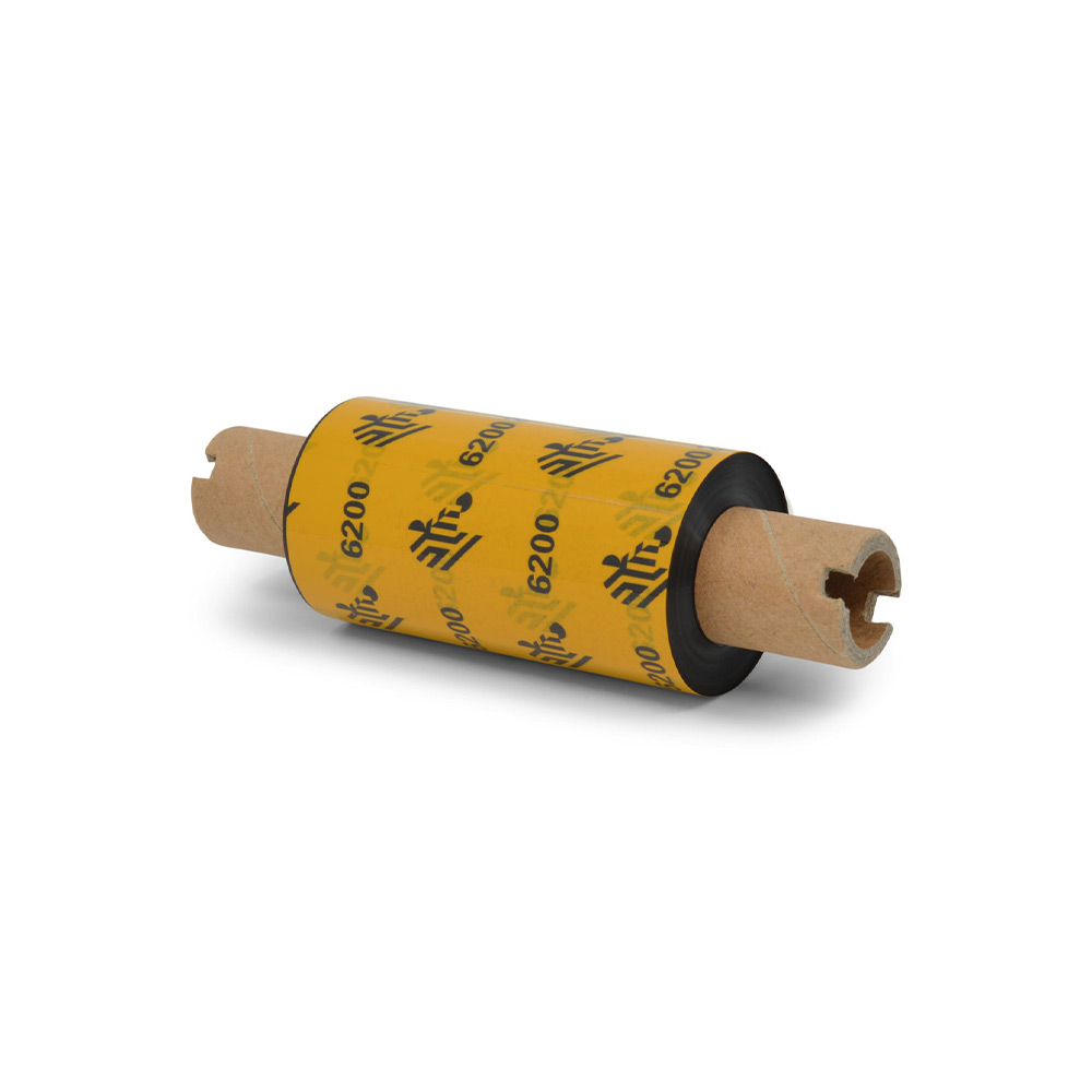 06200GS06407 - Zebra - Ribbon de Resina, 64mm x 74m (2.52" x 243'), Modelo 6200 Estándar para impresoraPara impresra G-Series, ZD420t and ZD620t printers de Escritorio. 48 Ribbons/Caja