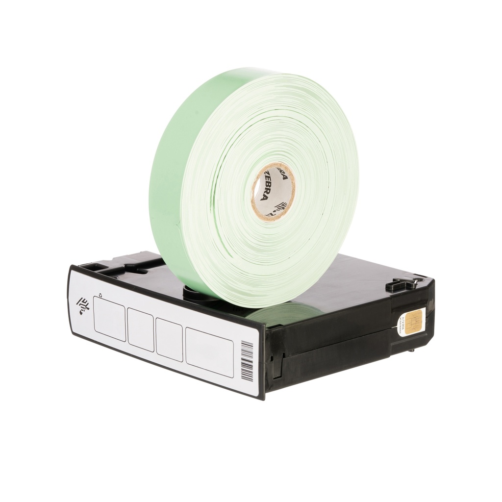 10012713-4K- ZEBRA - Brazalete 1"x10", T. Directa. Polipropileno Verde, Z-Band Fun Cartucho de Brazaletes (Verde), para Impresora de Escritorio, 350/Paquete, con adhesivo Permanente, Perf. entre etiq.,    6 Paquetes/caja. Peso por caja 2.72 kg. 